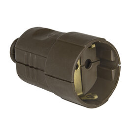safety connector PP nat cent. brown IP20