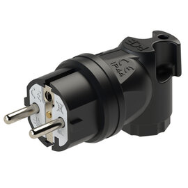 Safety plug angled rubber 2SL IP44 (black) series Taurus