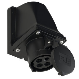 CEE-receptacle wall mount 20A 3P4W 12h IP44 UL