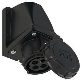 CEE-receptacle wall mount 20A 3P4W 12h IP67 UL