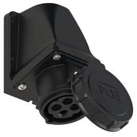 CEE-receptacle wall mount 20A 3P4W 5h IP67 UL