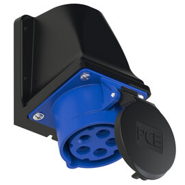 CEE-receptacle wall mount 20A 4P5W 9h IP44 UL
