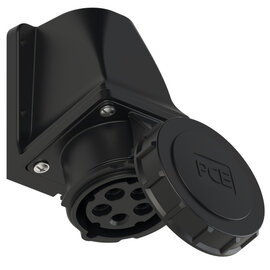 CEE-receptacle wall mount 20A 4P5W 5h IP67 UL