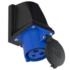 CEE-receptacle wall mount 30A 2P3W 6h IP44 UL
