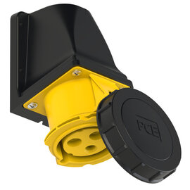 CEE-receptacle wall mount 30A 2P3W 4h IP67 UL