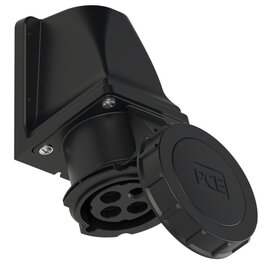 CEE-receptacle wall mount 30A 3P4W 12h IP67 UL
