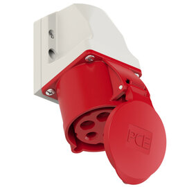 CEE wall mounted socket (compact) 32A 5p 6h IP44