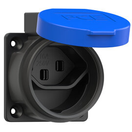 Safety socket swiss standard T23 16A IP55 (blue)