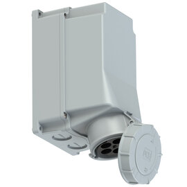 CEE-wall mounted socket 125A 5p 1h IP67 POWER TWIST