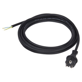 Connection cable 5m H07RN-F 3G1 black with safety plug