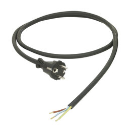 Connection cable 10m H07RN-F 3G1,5 black with safety plug