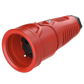 Taurus2 rubber safety connector fb bulge IP20 (red/black)