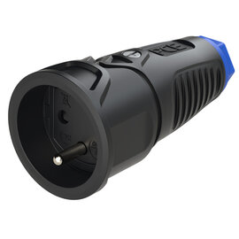 Taurus2 rubber safety connector fb SH IP20 (black/blue)
