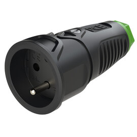 Taurus2 rubber safety connector fb IP20 (black/green)