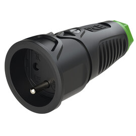 Taurus2 rubber safety connector fb SH IP20 (black/green)