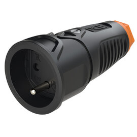 Taurus2 rubber safety connector fb SH IP20 (black/orange)