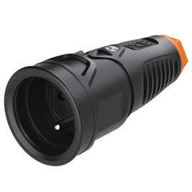 Taurus2 rubber safety connector fb SH bulge IP20 (black/orange)
