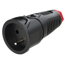 Taurus2 rubber safety connector fb IP20 (black/red)