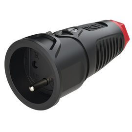 Taurus2 rubber safety connector fb SH IP20 (black/red)