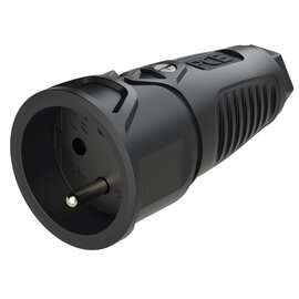 Taurus2 rubber safety connector fb IP20 (black)