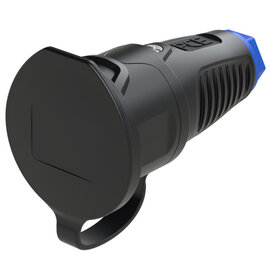 Taurus2 rubber safety connector cap fb IP54 (black/blue)