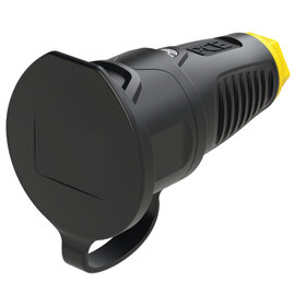 Taurus2 rubber safety connector cap fb SH bulge IP54 (black/yellow)