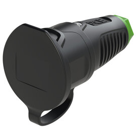 Taurus2 rubber safety connector cap fb SH IP54 (black/green)