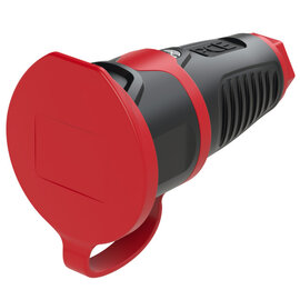 Taurus2 rubber safety connector cap fb IP54 (black/red)