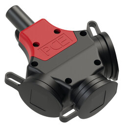 3-way connector rubber with cap+shutter