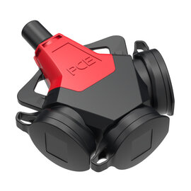 3-way connector Taurus2 rubber cap with band fb 5p IP54 red