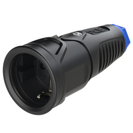 Taurus2 rubber safety connector nat SH bulge IP20 (black/blue)