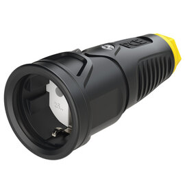 Taurus2 rubber safety connector nat bulge IP20 (black/yellow)