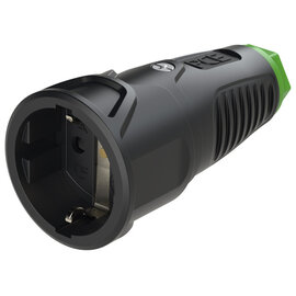 Taurus2 rubber safety connector nat SH IP20 (black/green)