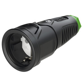 Taurus2 rubber safety connector nat bulge IP20 (black/green)