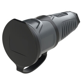 Taurus2 solid rubber safety connector cap nat IP54 (anthracite/black)