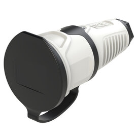 Taurus2 rubber safety connector cap fb SH bulge IP54 (light grey/black)