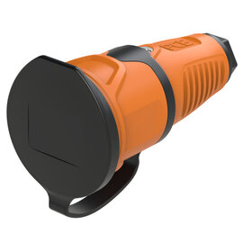 Taurus2 solid rubber safety connector cap nat IP54 (orange/black)