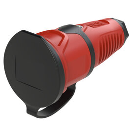 Taurus2 solid rubber safety connector cap nat IP54 (red/black)