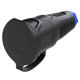 Taurus2 solid rubber safety connector cap nat IP54 (black/blue)
