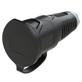 Taurus2 solid rubber safety connector cap nat IP54 (black/grey)