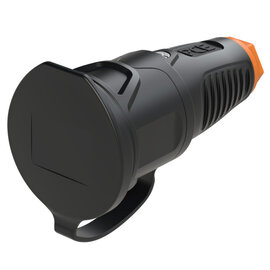 Taurus2 solid rubber safety connector cap nat IP54 (black/orange)