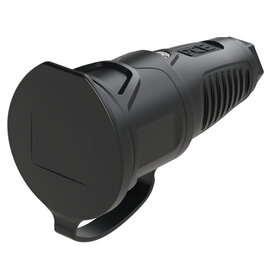 Taurus2 solid rubber safety connector cap nat IP54 (black)