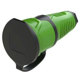 Taurus2 solid rubber safety connector cap nat IP54 (green/black)