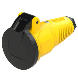 Taurus2 solid rubber safety connector lid nat IP54 (yellow/black)