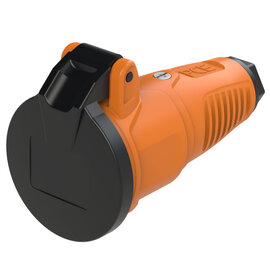 Taurus2 solid rubber safety connector lid nat IP54 (orange/black)