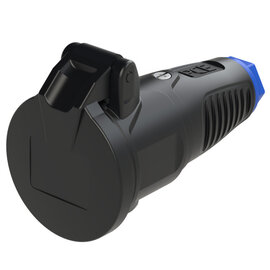 Taurus2 rubber safety connector lid fb SH bulge IP54 (black/blue)