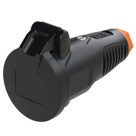 Taurus2 solid rubber safety connector lid nat IP54 (black/orange)
