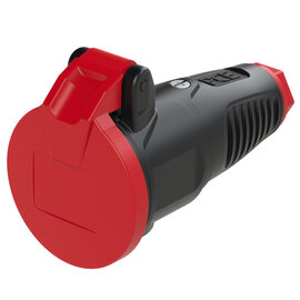 Taurus2 solid rubber safety connector lid nat IP54 (black/red)