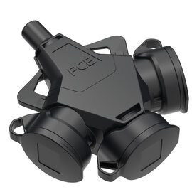 3-way connector Taurus2 rubber cap with band fb IP54 black