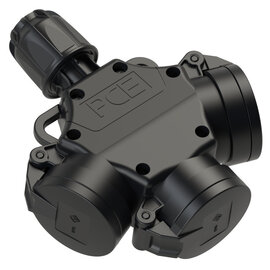3-way connector solid rubber IP44 LED